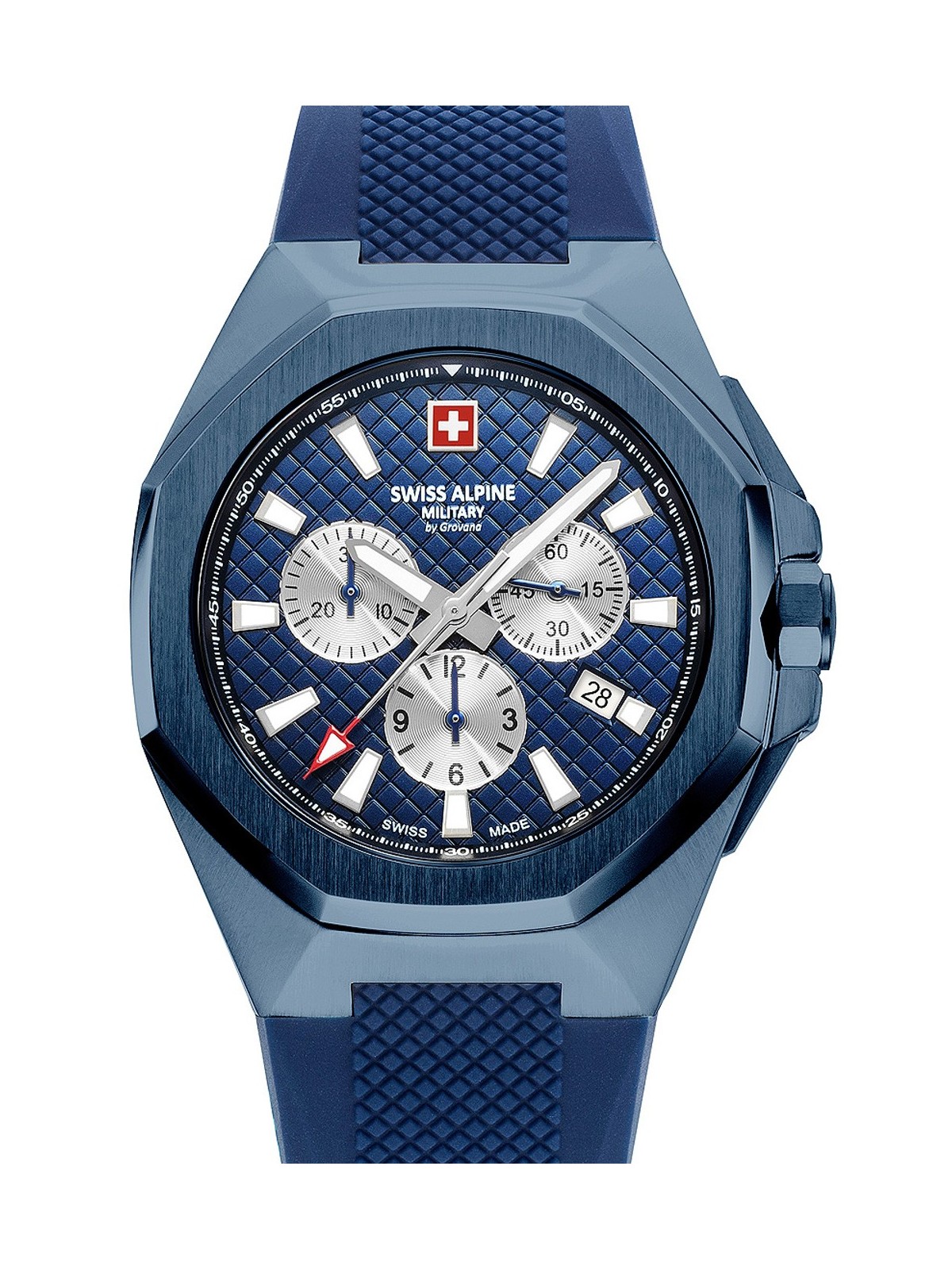 orologio uomo Swiss Alpine Military 7005.9895 Typhoon Chronograph Mens Watch 42mm 10ATM