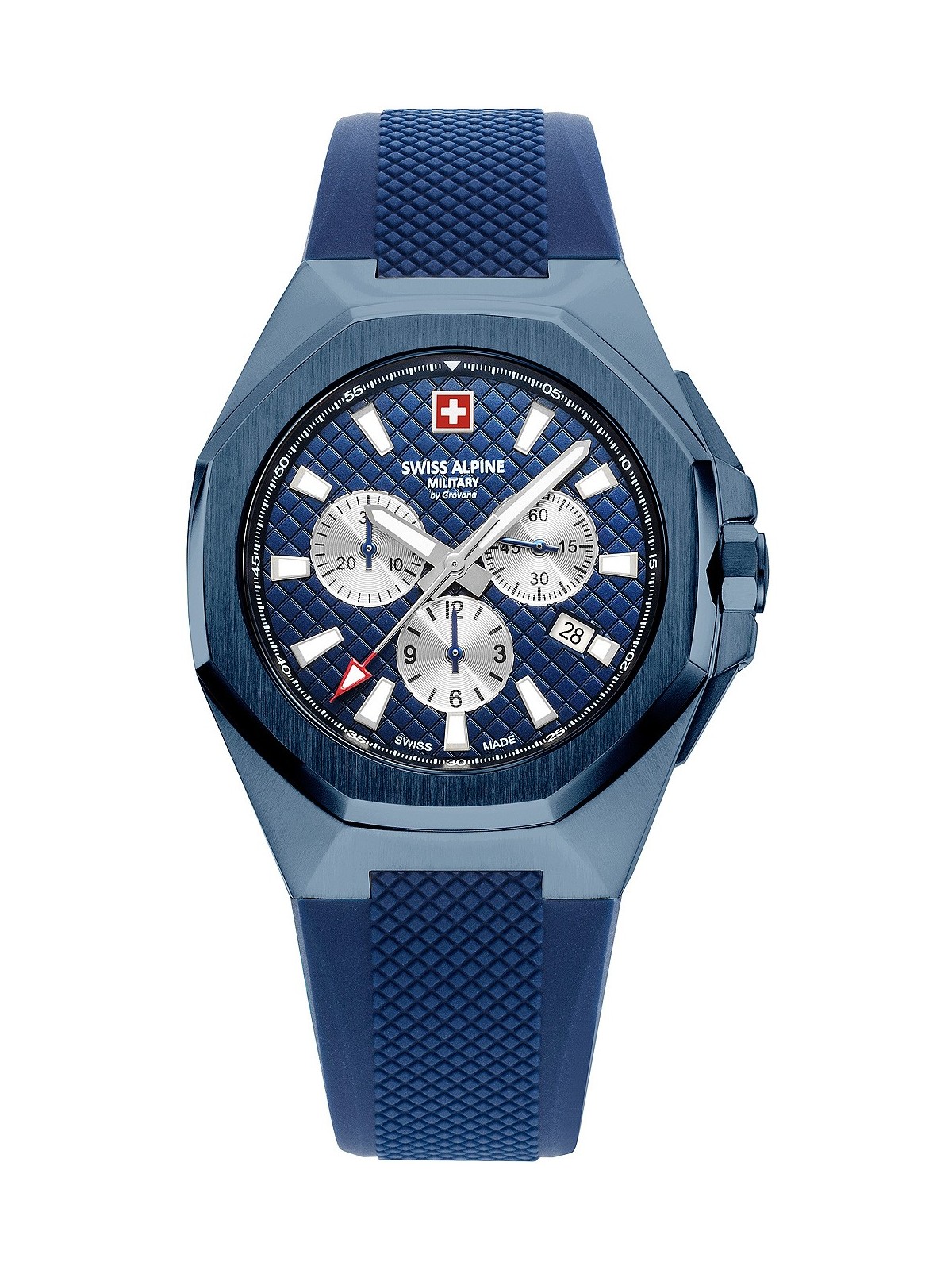 orologio uomo Swiss Alpine Military 7005.9895 Typhoon Chronograph Mens Watch 42mm 10ATM
