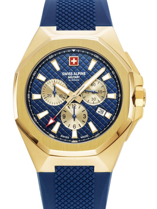 orologio uomo Swiss Alpine Military 7005.9815 Typhoon Chronograph Mens Watch 42mm 10ATM