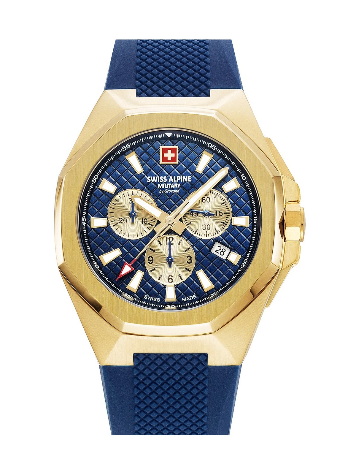 orologio uomo Swiss Alpine Military 7005.9815 Typhoon Chronograph Mens Watch 42mm 10ATM