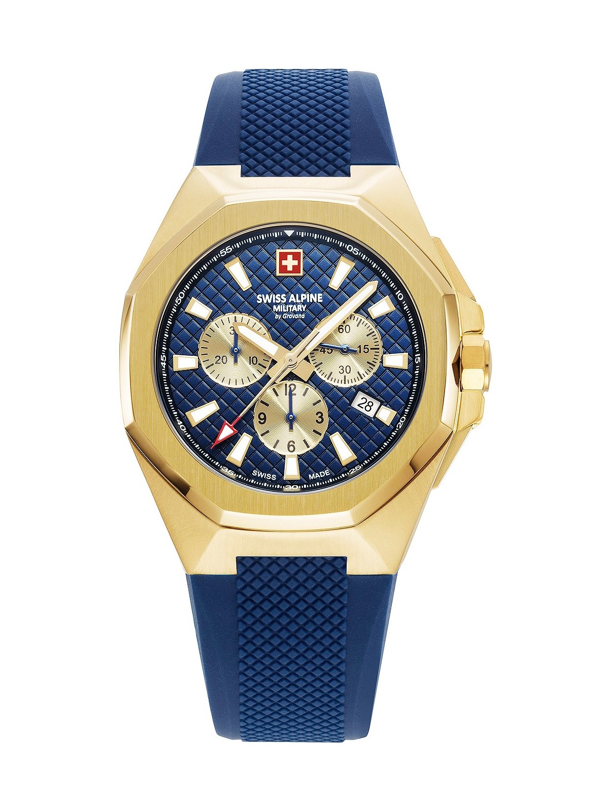 orologio uomo Swiss Alpine Military 7005.9815 Typhoon Chronograph Mens Watch 42mm 10ATM