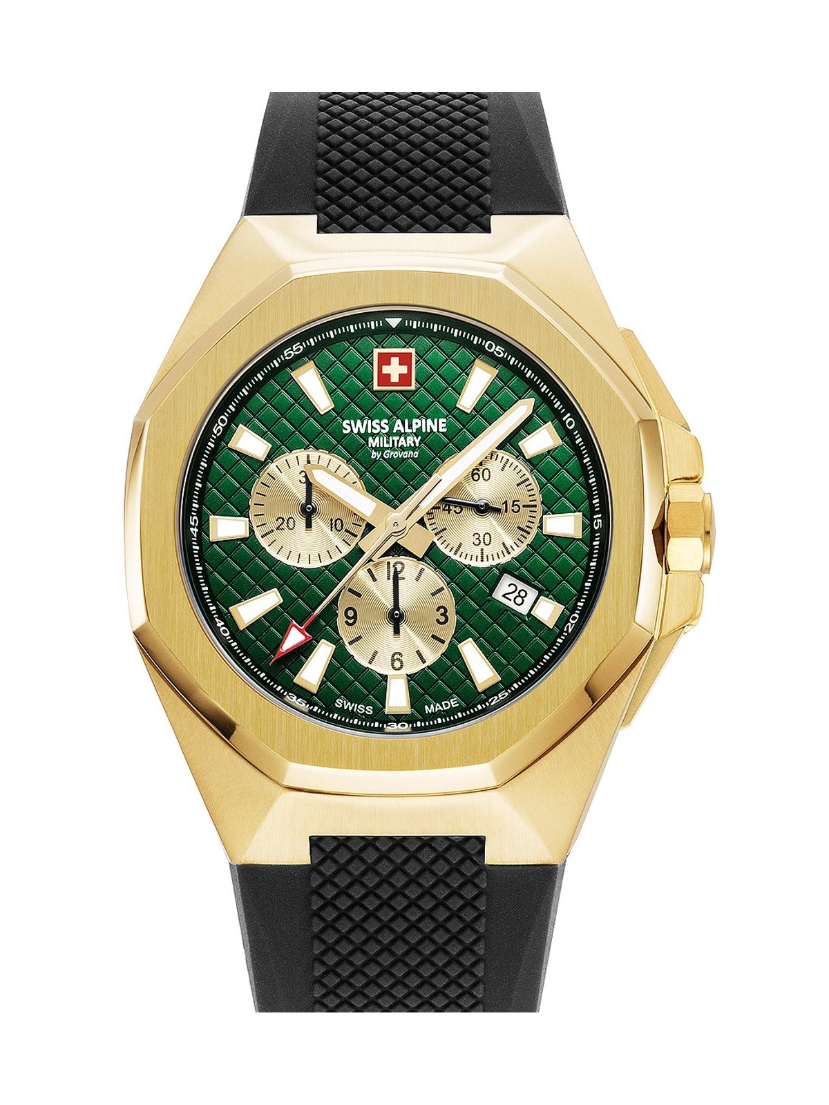 orologio uomo Swiss Alpine Military 7005.9814 Typhoon Chronograph Mens Watch 42mm 10ATM