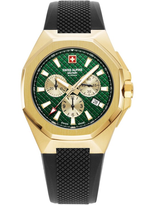 orologio uomo Swiss Alpine Military 7005.9814 Typhoon Chronograph Mens Watch 42mm 10ATM
