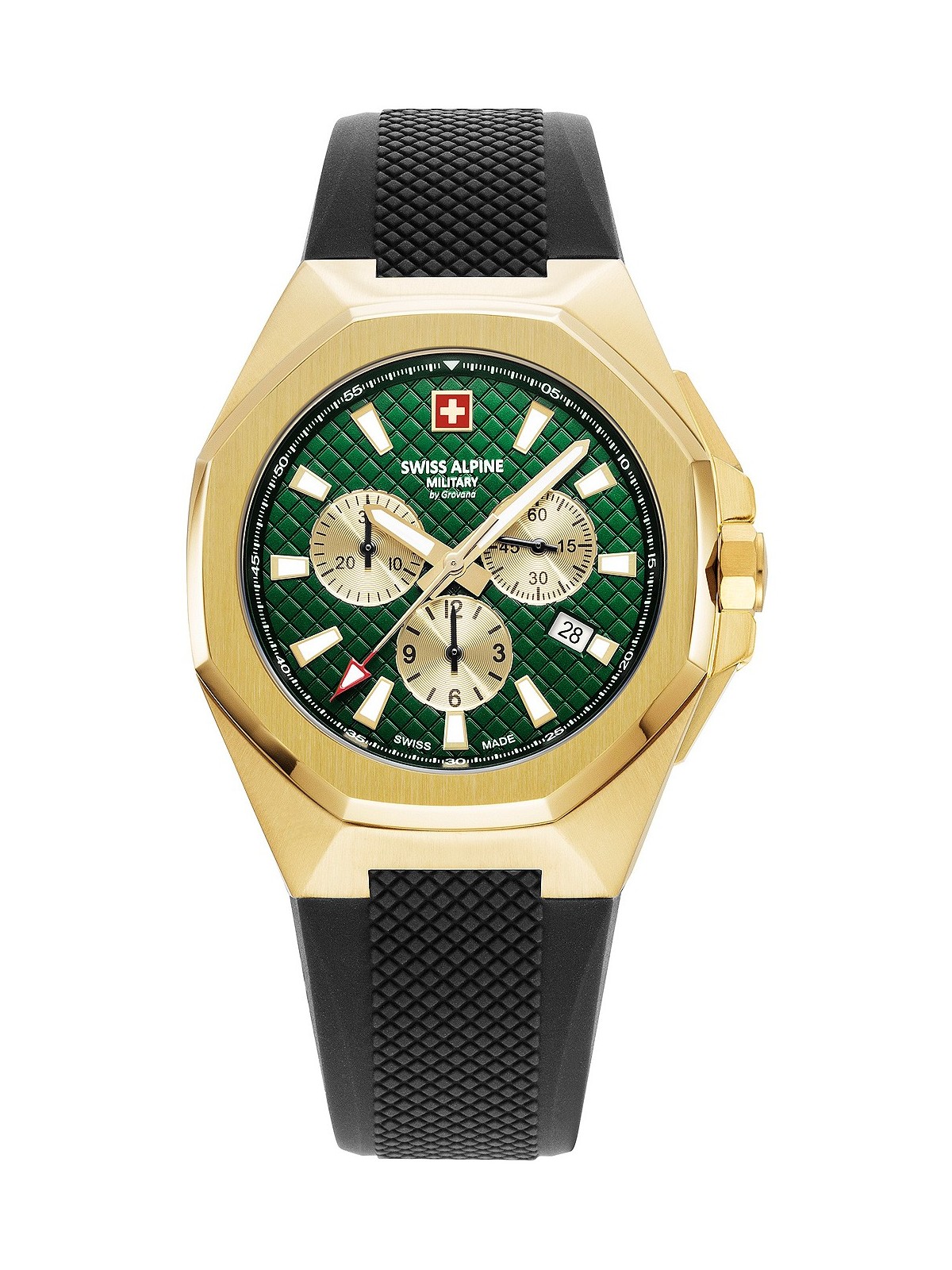 orologio uomo Swiss Alpine Military 7005.9814 Typhoon Chronograph Mens Watch 42mm 10ATM