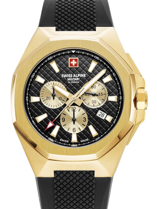 orologio uomo Swiss Alpine Military 7005.9817 Typhoon Chronograph Mens Watch 42mm 10ATM