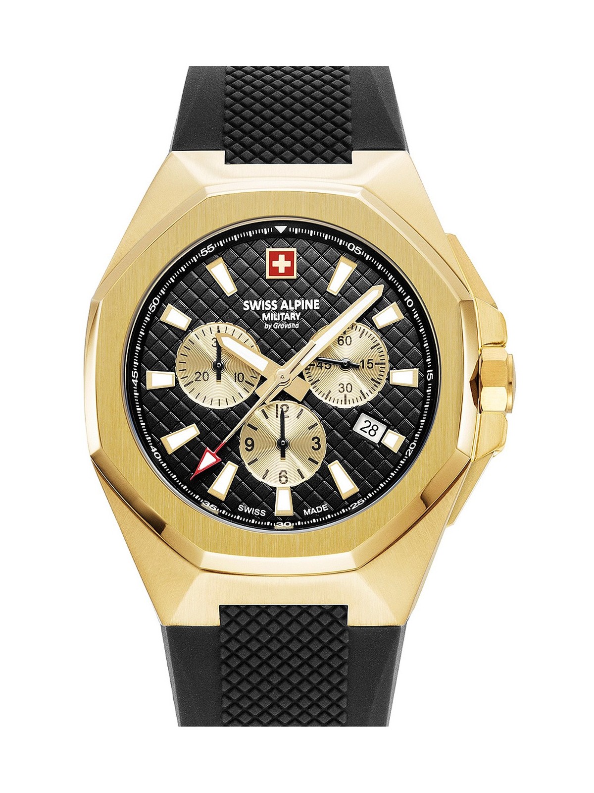 orologio uomo Swiss Alpine Military 7005.9817 Typhoon Chronograph Mens Watch 42mm 10ATM