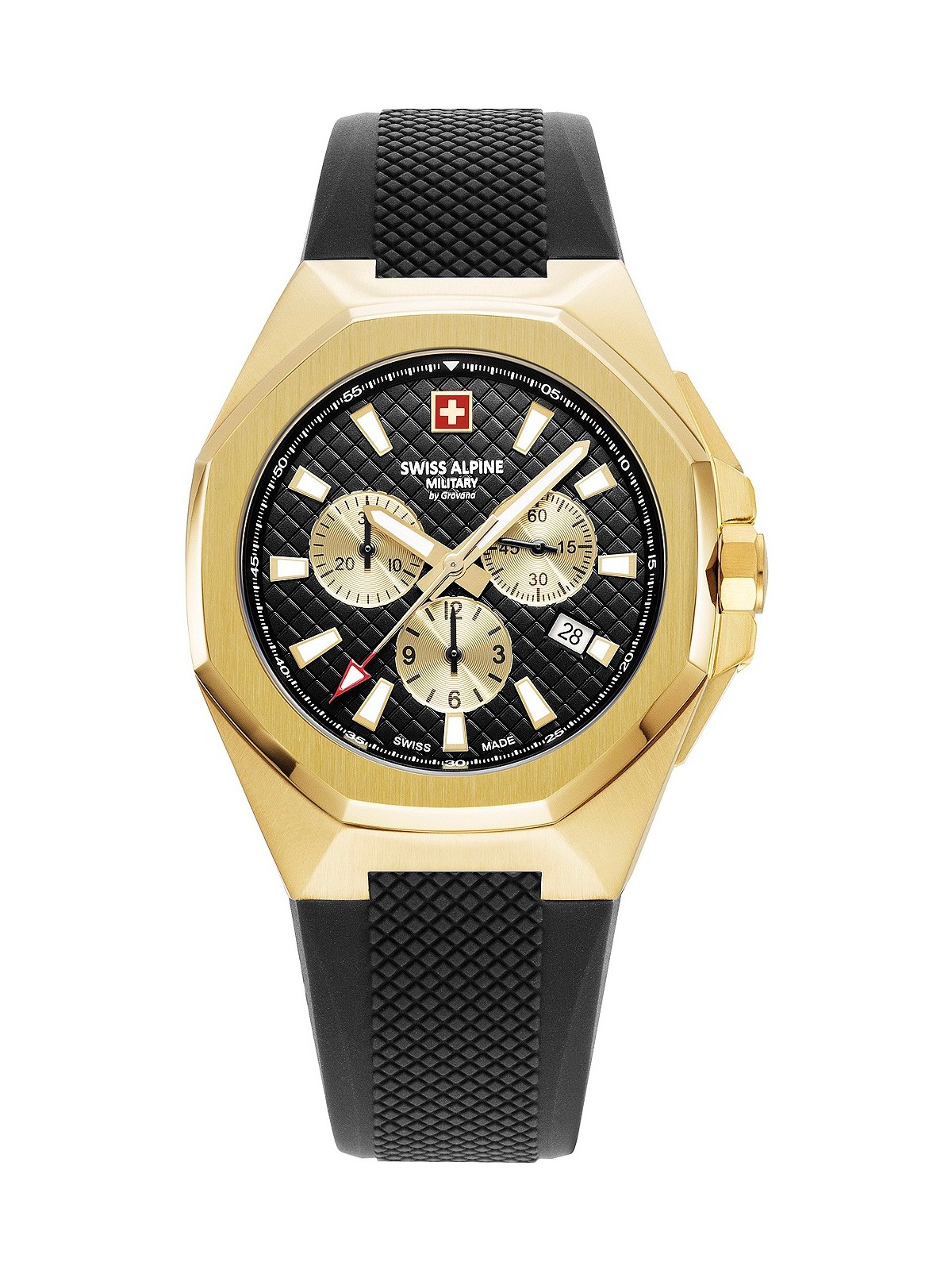 orologio uomo Swiss Alpine Military 7005.9817 Typhoon Chronograph Mens Watch 42mm 10ATM
