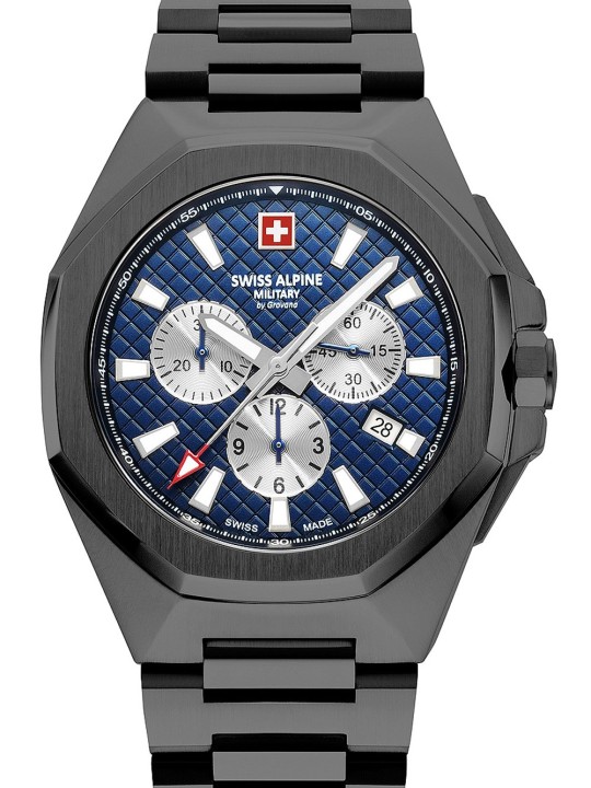 orologio uomo Swiss Alpine Military 7005.9175 Typhoon Chronograph Mens Watch 42mm 10ATM