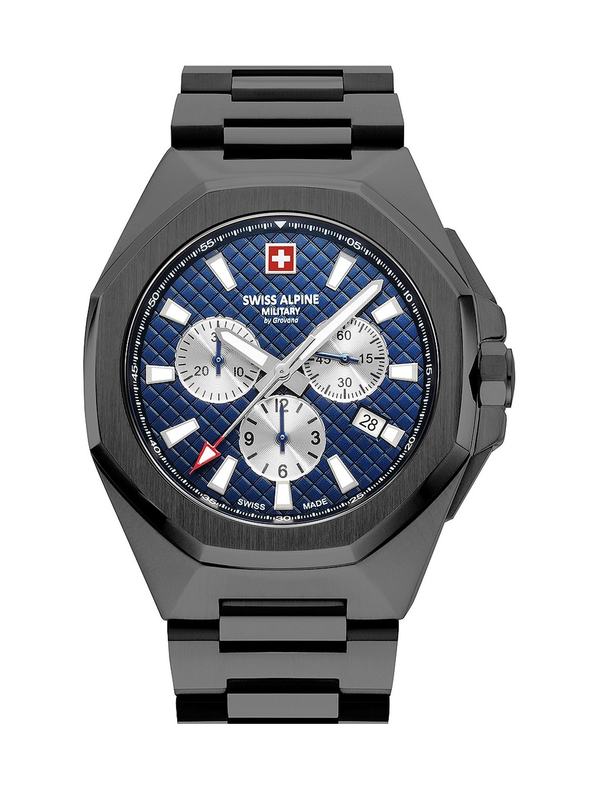 orologio uomo Swiss Alpine Military 7005.9175 Typhoon Chronograph Mens Watch 42mm 10ATM
