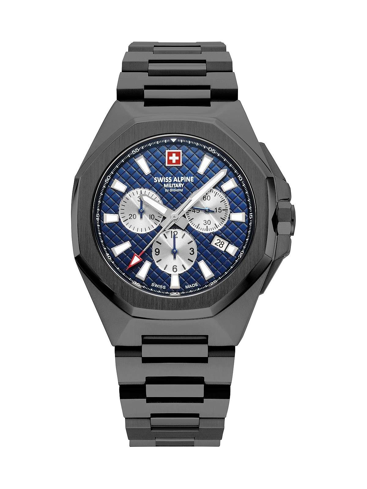 orologio uomo Swiss Alpine Military 7005.9175 Typhoon Chronograph Mens Watch 42mm 10ATM