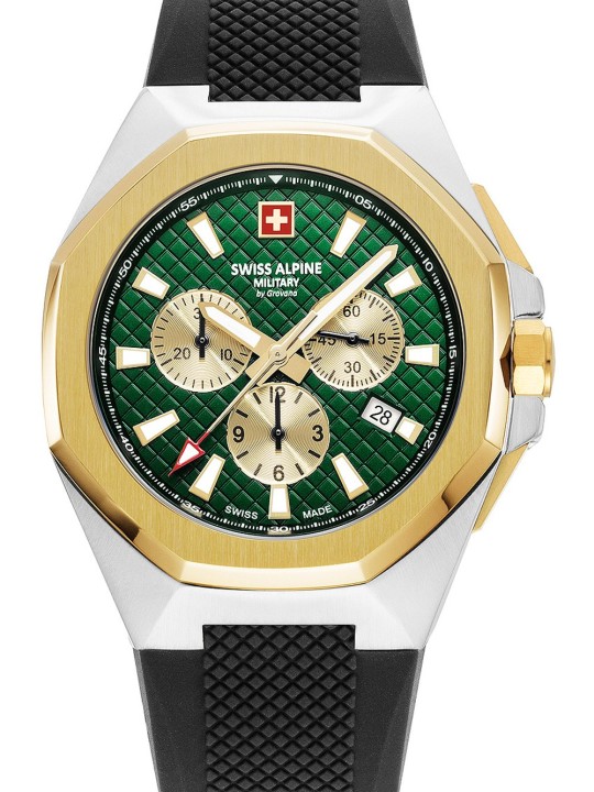 orologio uomo Swiss Alpine Military 7005.9844 Typhoon Chronograph Mens Watch 42mm 10ATM