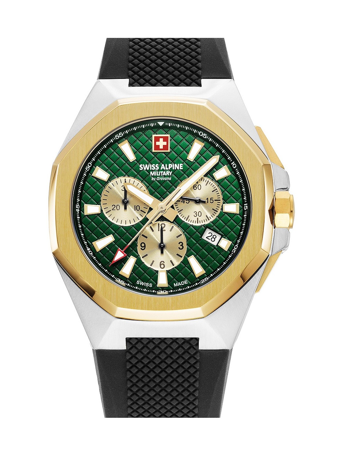 orologio uomo Swiss Alpine Military 7005.9844 Typhoon Chronograph Mens Watch 42mm 10ATM