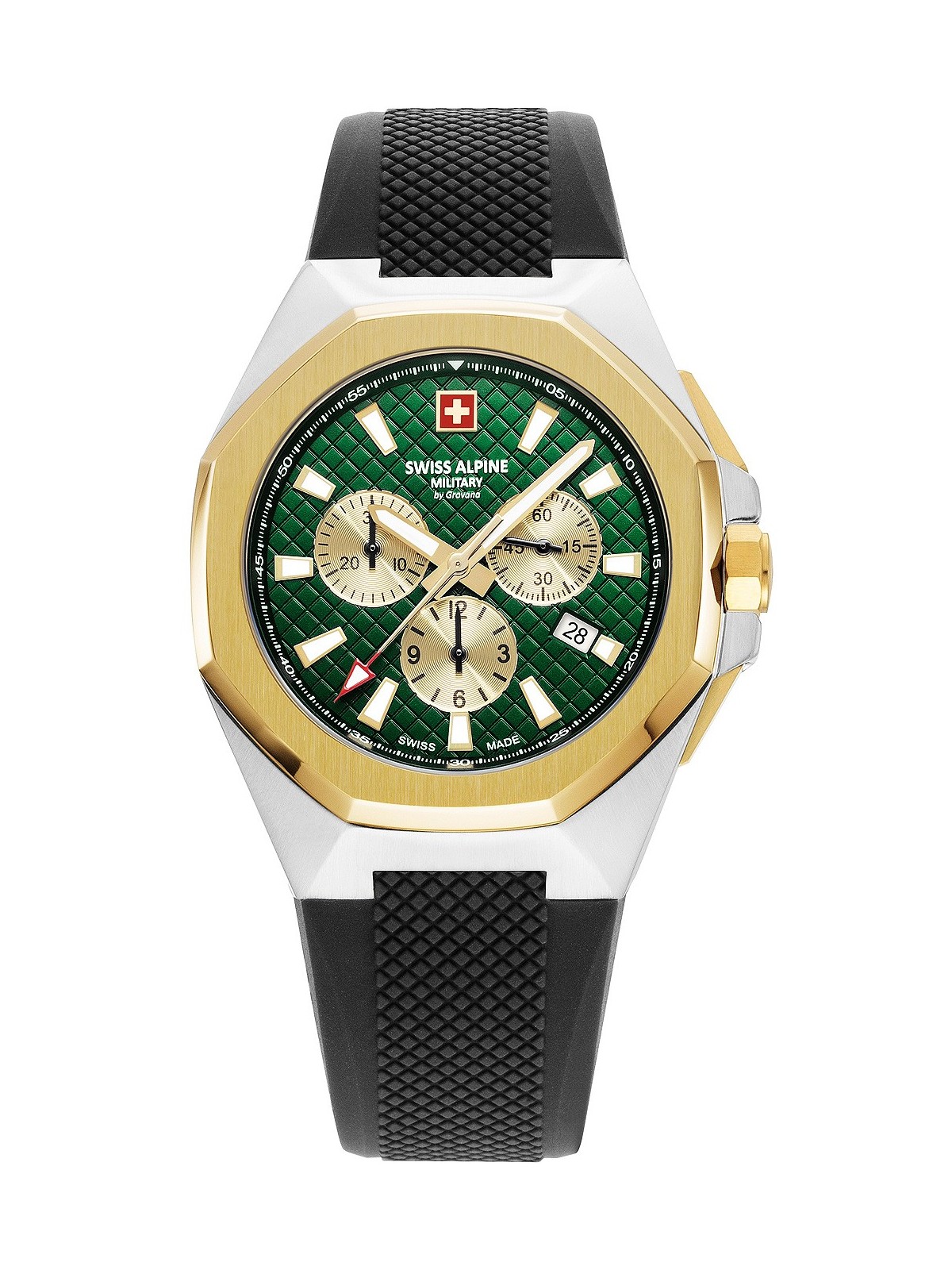 orologio uomo Swiss Alpine Military 7005.9844 Typhoon Chronograph Mens Watch 42mm 10ATM