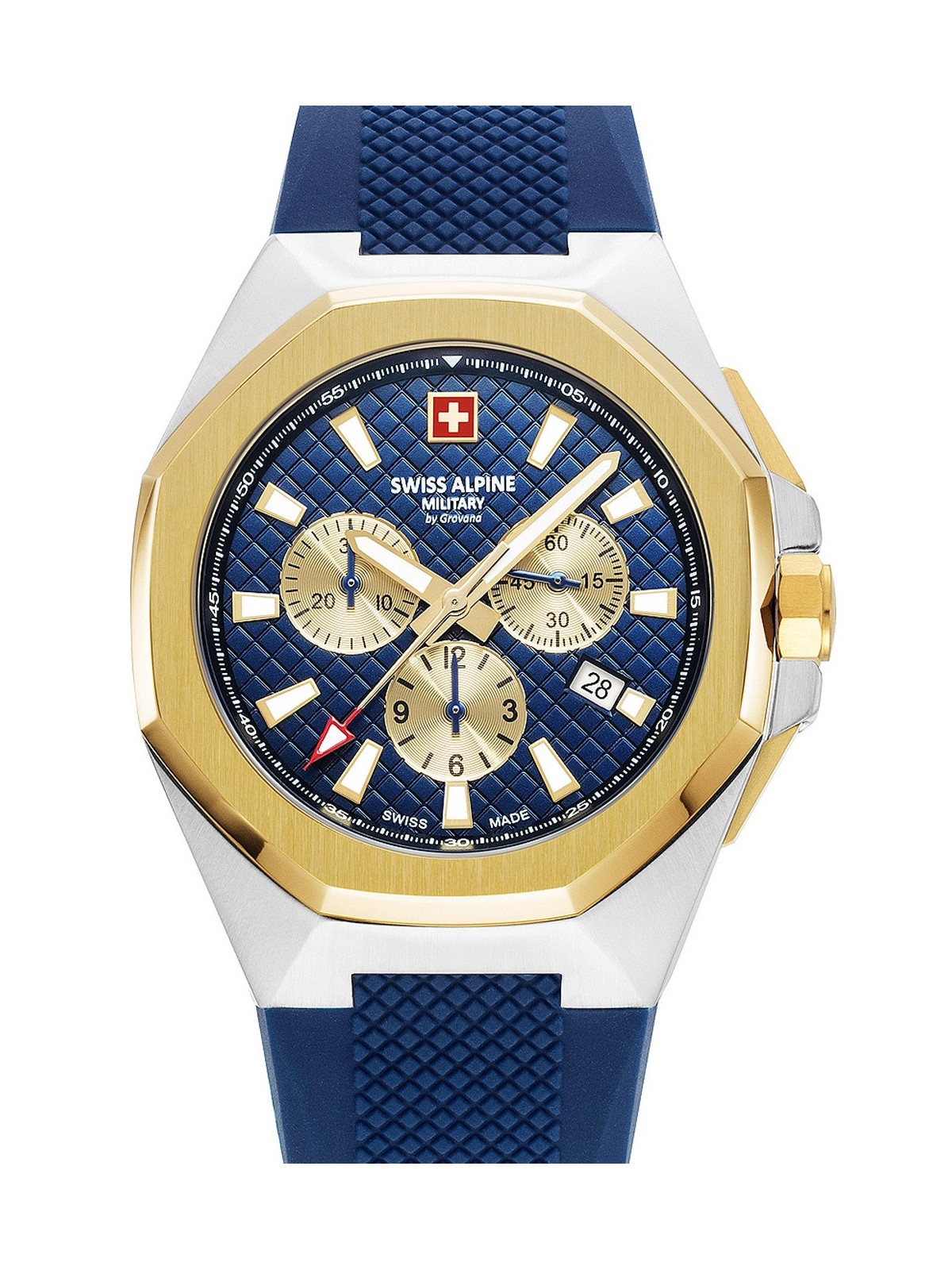 orologio uomo Swiss Alpine Military 7005.9845 Typhoon Chronograph Mens Watch 42mm 10ATM