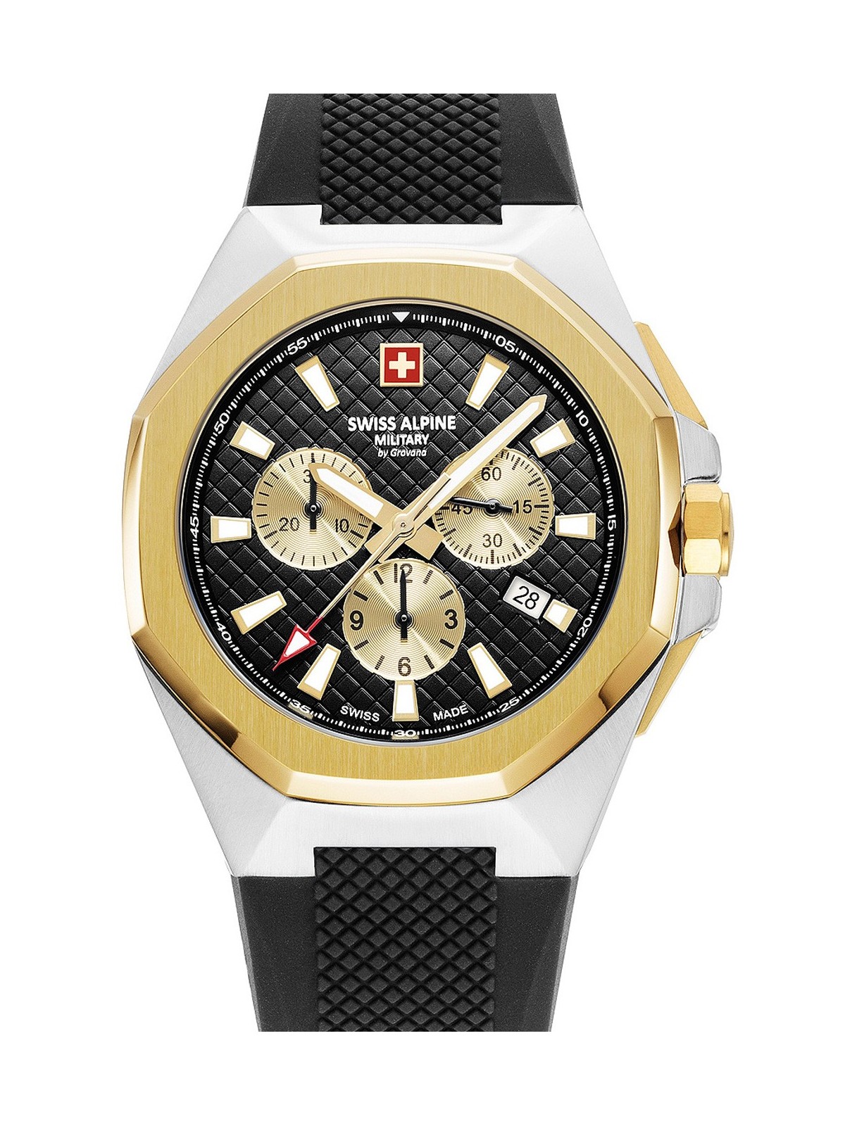 orologio uomo Swiss Alpine Military 7005.9847 Typhoon Chronograph Mens Watch 42mm 10ATM