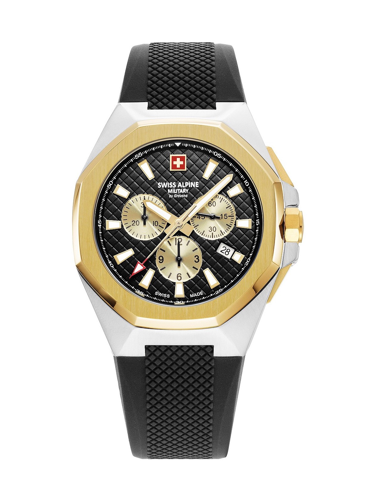 orologio uomo Swiss Alpine Military 7005.9847 Typhoon Chronograph Mens Watch 42mm 10ATM