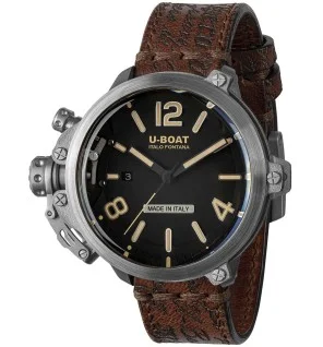 orologio uomo U-Boat 8807 Capsule 50 mm SS BK BE Automatic Mens Watch 10ATM