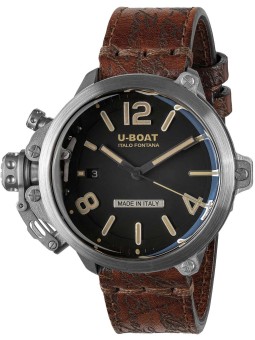 orologio uomo U-Boat 8809 Capsule 45 mm SS BK BE Automatic Mens Watch 10ATM