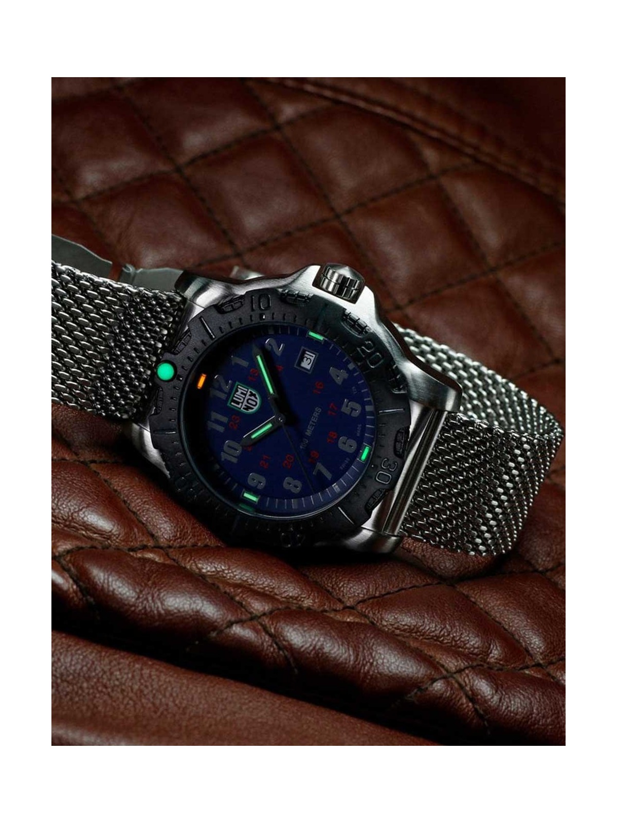 orologio uomo Luminox X2.2134 Manta Ray Steel Mens Watch 45mm 10ATM