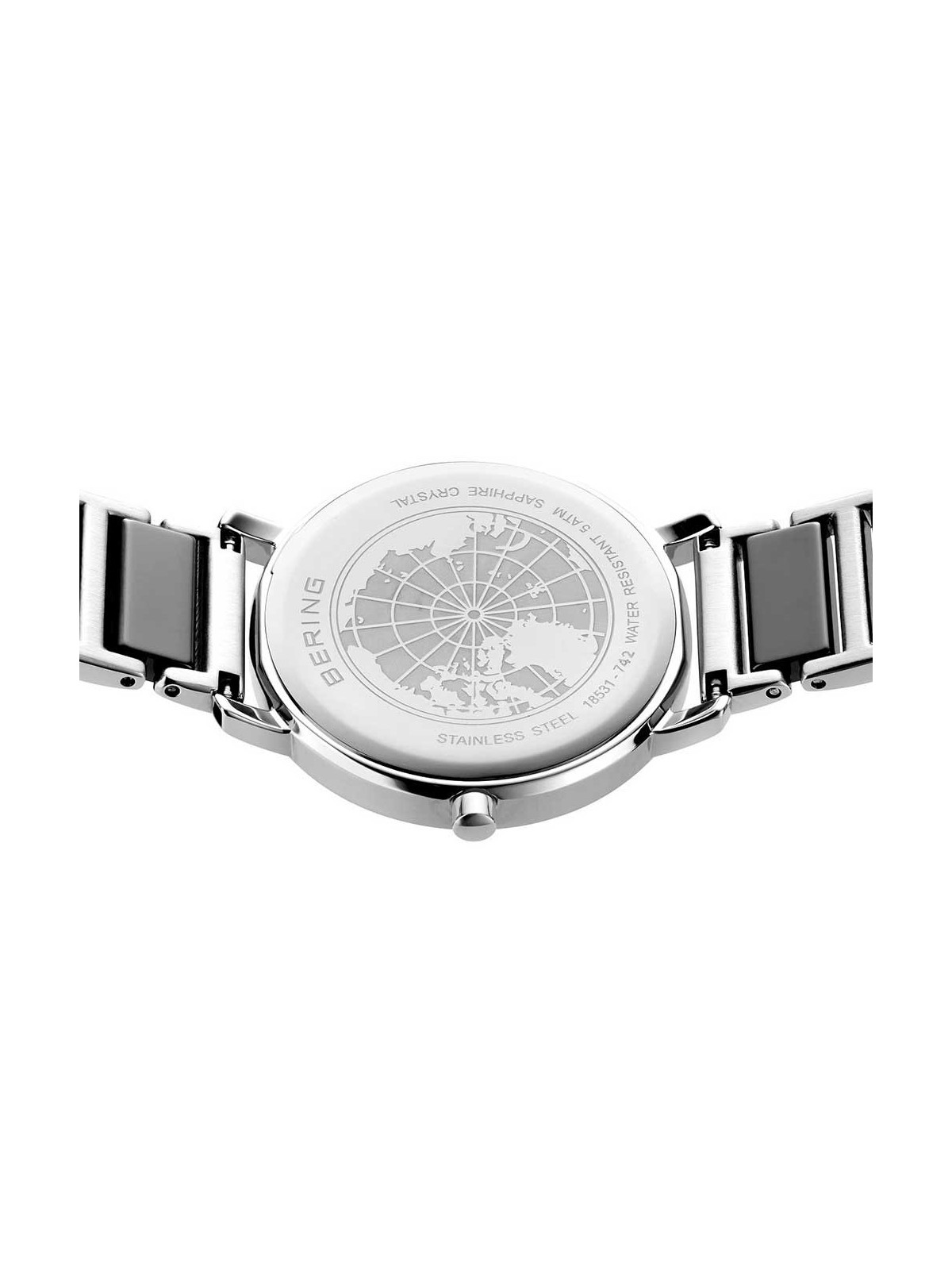 orologio donna Bering 18531-742 Ceramic Ladies Watch 39mm 5ATM
