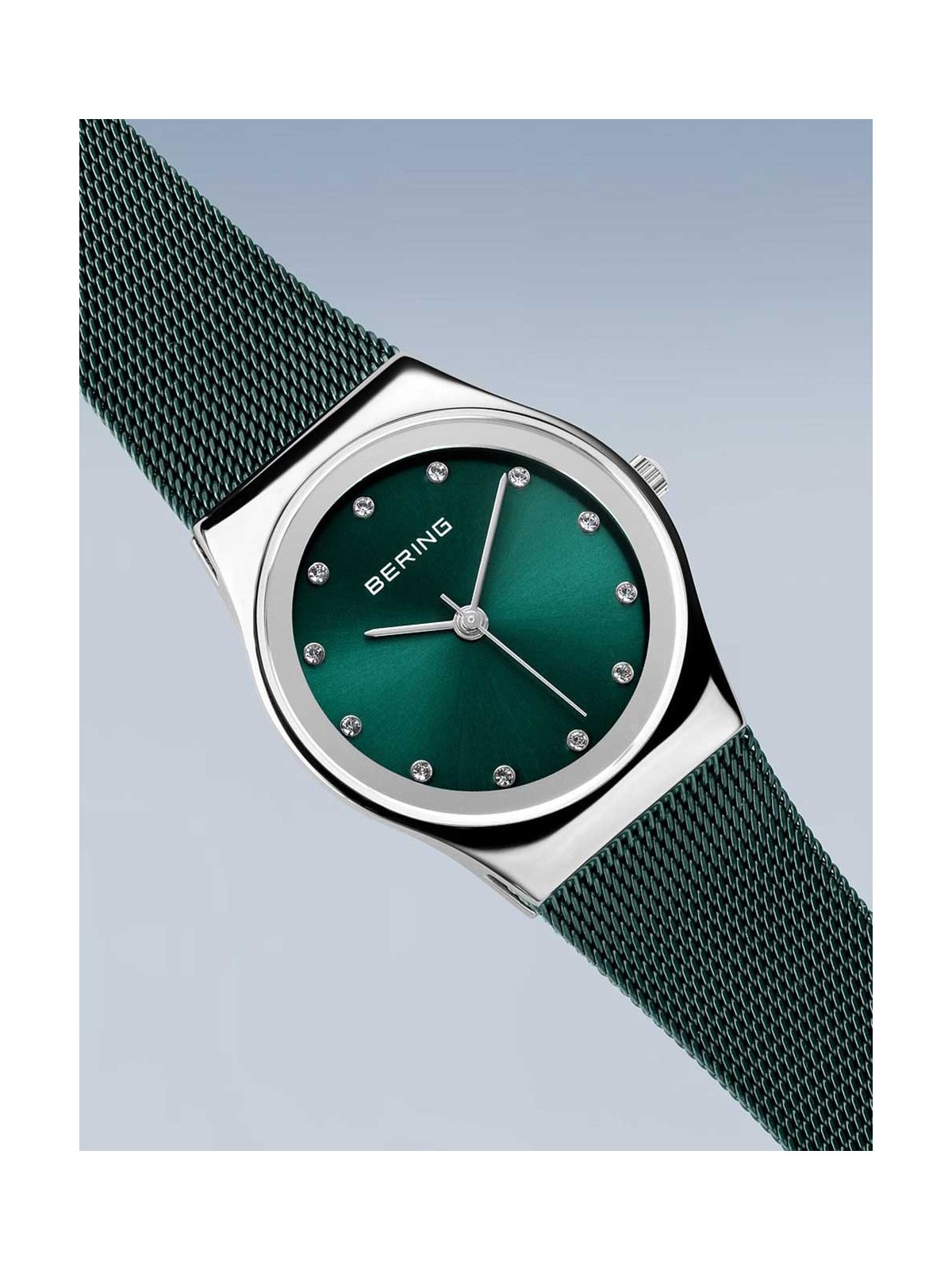 orologio donna Bering 12927-808 Classic Ladies Watch Swarovski Crystals 27mm 3ATM