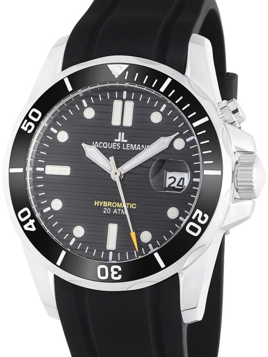orologio uomo Jacques Lemans 1-2170A Hybromatic Diver Mens Watch 41mm 20ATM