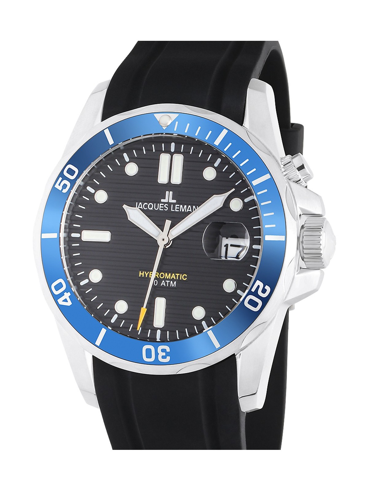 orologio uomo Jacques Lemans 1-2170D Hybromatic Diver Mens Watch 41mm 20ATM