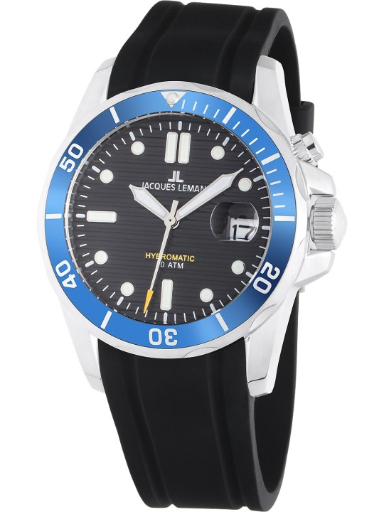 orologio uomo Jacques Lemans 1-2170D Hybromatic Diver Mens Watch 41mm 20ATM