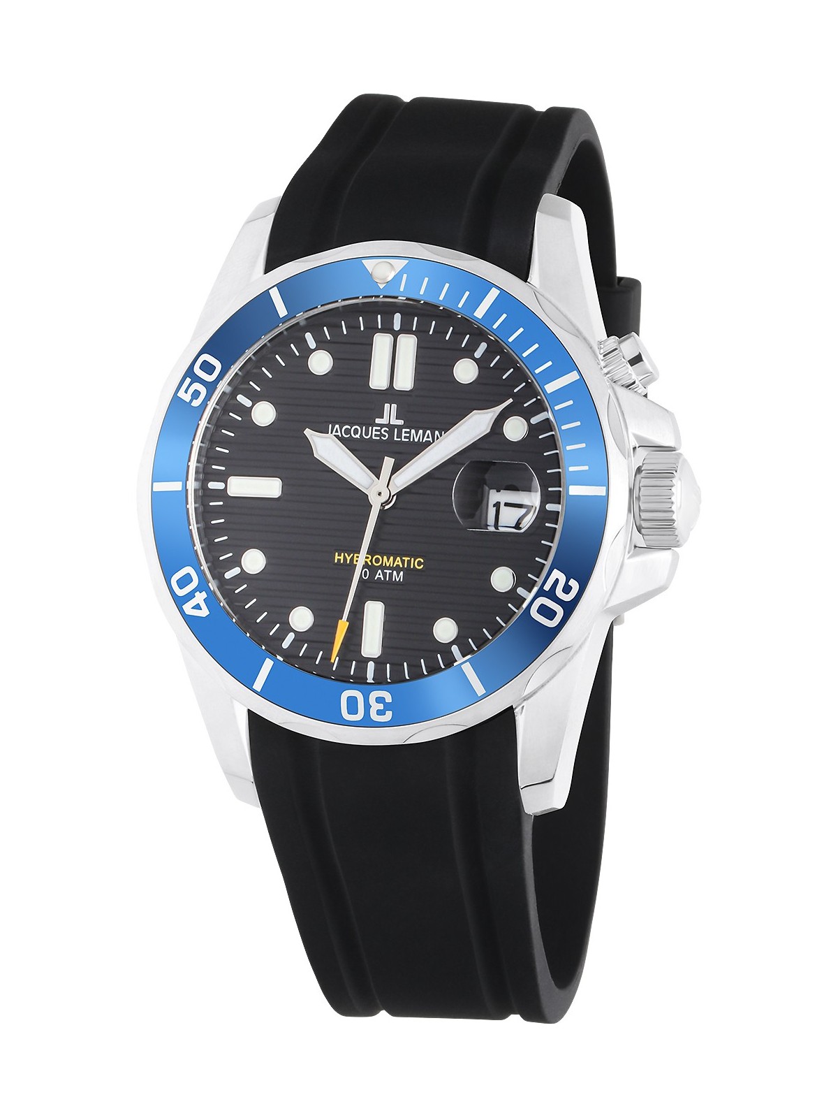 orologio uomo Jacques Lemans 1-2170D Hybromatic Diver Mens Watch 41mm 20ATM