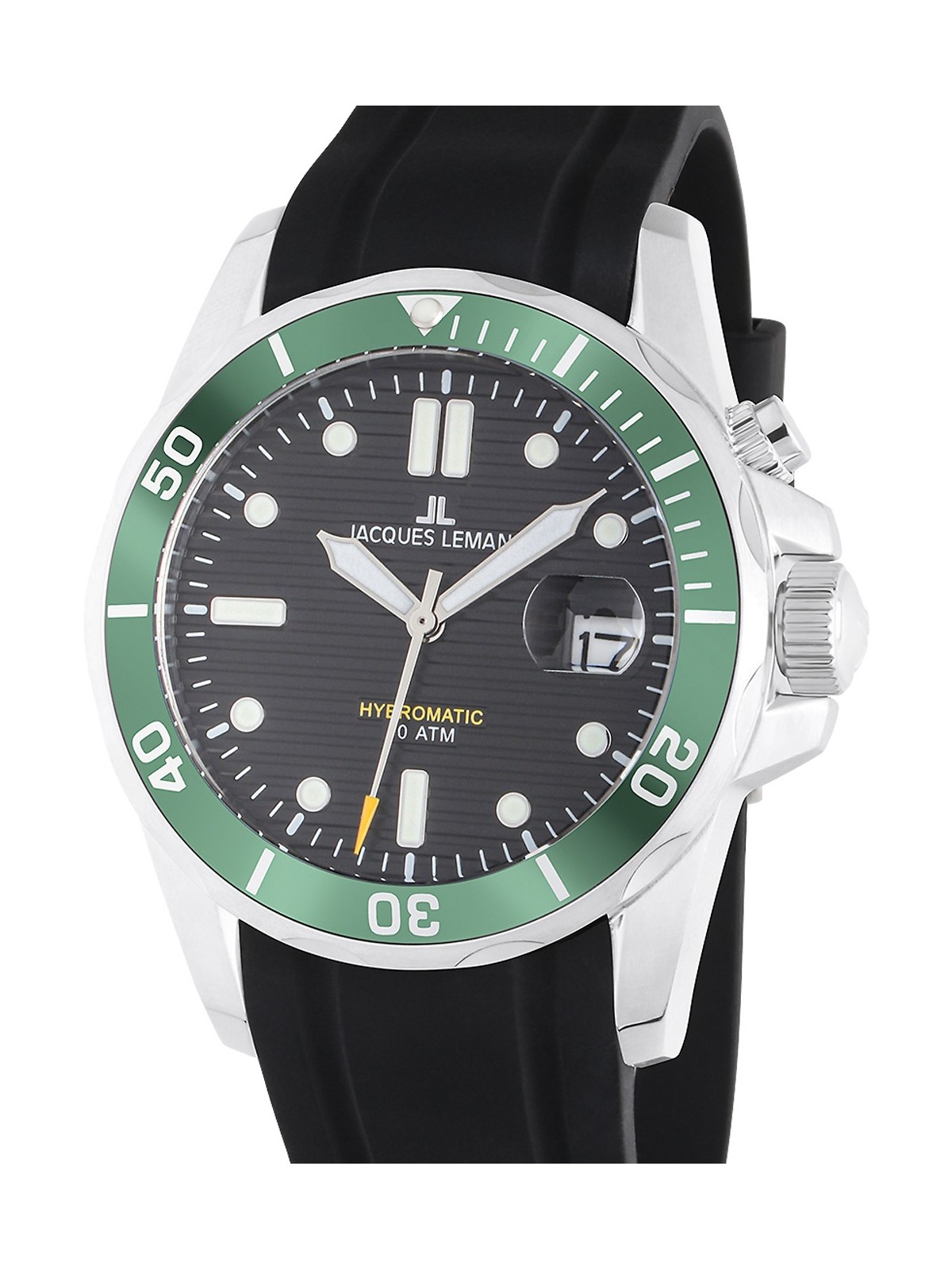 orologio uomo Jacques Lemans 1-2170E Hybromatic Diver Mens Watch 41mm 20ATM