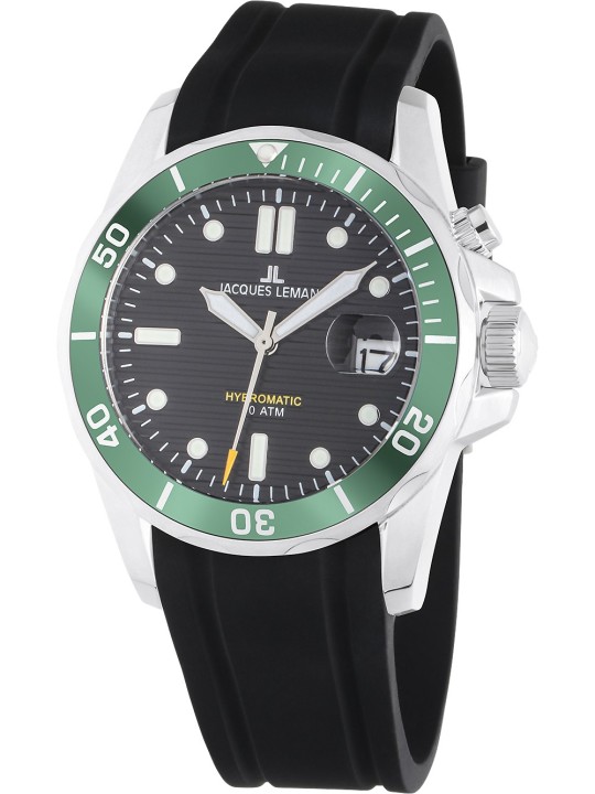 orologio uomo Jacques Lemans 1-2170E Hybromatic Diver Mens Watch 41mm 20ATM