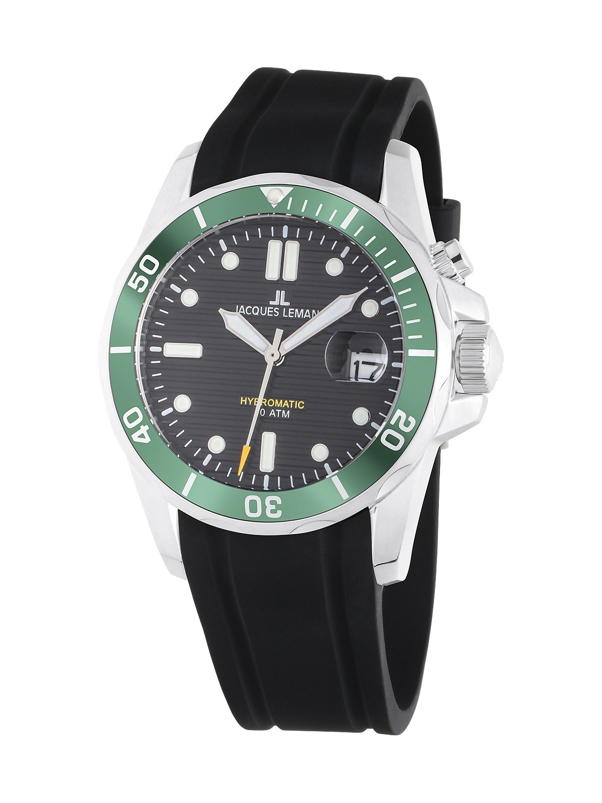 orologio uomo Jacques Lemans 1-2170E Hybromatic Diver Mens Watch 41mm 20ATM