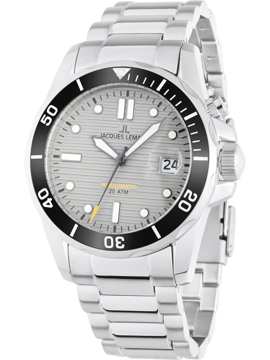 orologio uomo Jacques Lemans 1-2170H Hybromatic Diver Mens Watch 41mm 20ATM