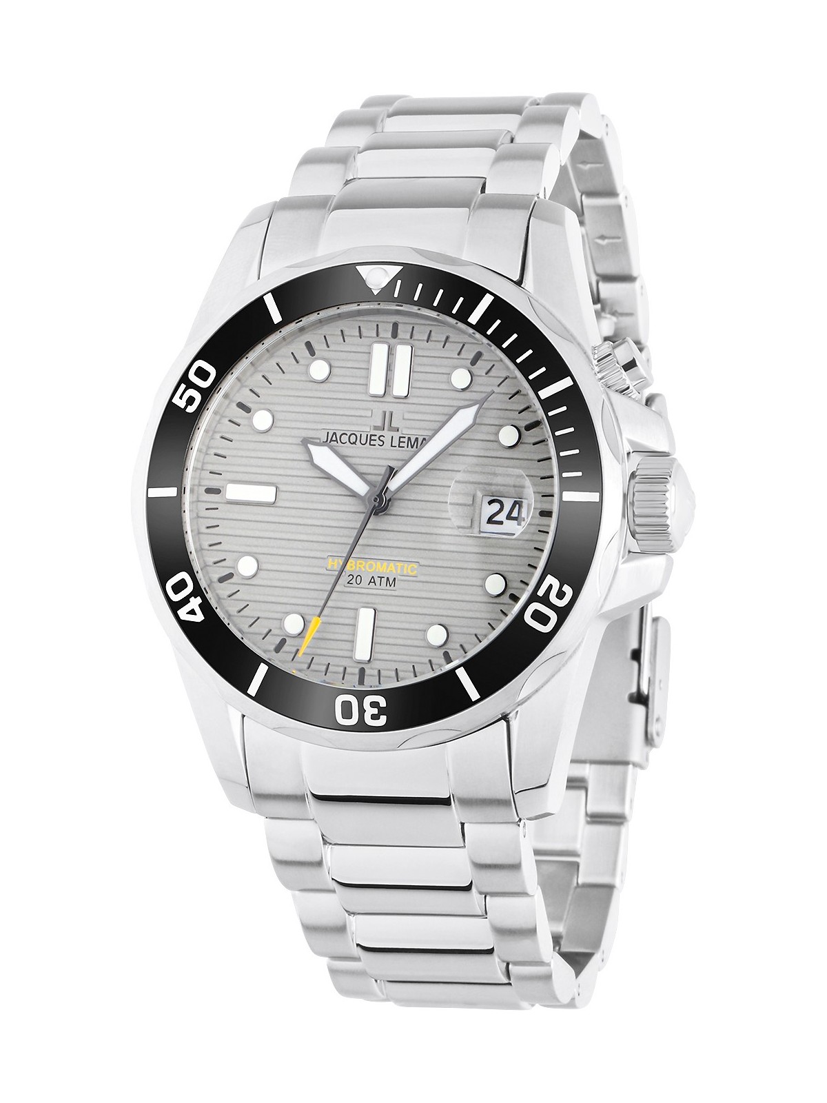 orologio uomo Jacques Lemans 1-2170H Hybromatic Diver Mens Watch 41mm 20ATM