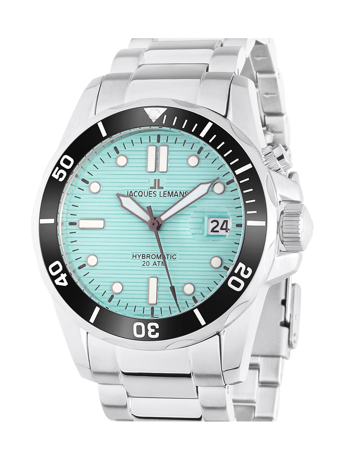 orologio uomo Jacques Lemans 1-2170I Hybromatic Diver Mens Watch 41mm 20ATM