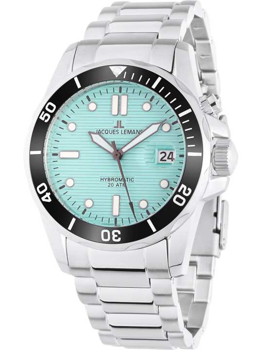 orologio uomo Jacques Lemans 1-2170I Hybromatic Diver Mens Watch 41mm 20ATM