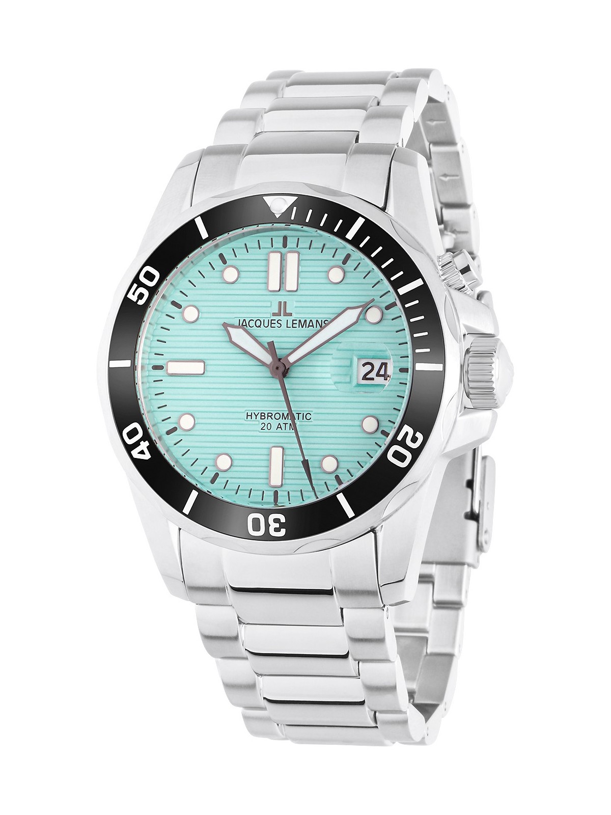 orologio uomo Jacques Lemans 1-2170I Hybromatic Diver Mens Watch 41mm 20ATM