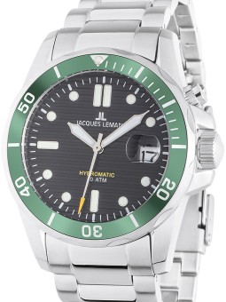 orologio uomo Jacques Lemans 1-2170K Hybromatic Diver Mens Watch 41mm 20ATM