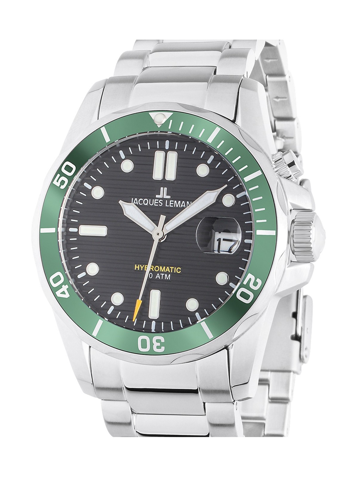 orologio uomo Jacques Lemans 1-2170K Hybromatic Diver Mens Watch 41mm 20ATM