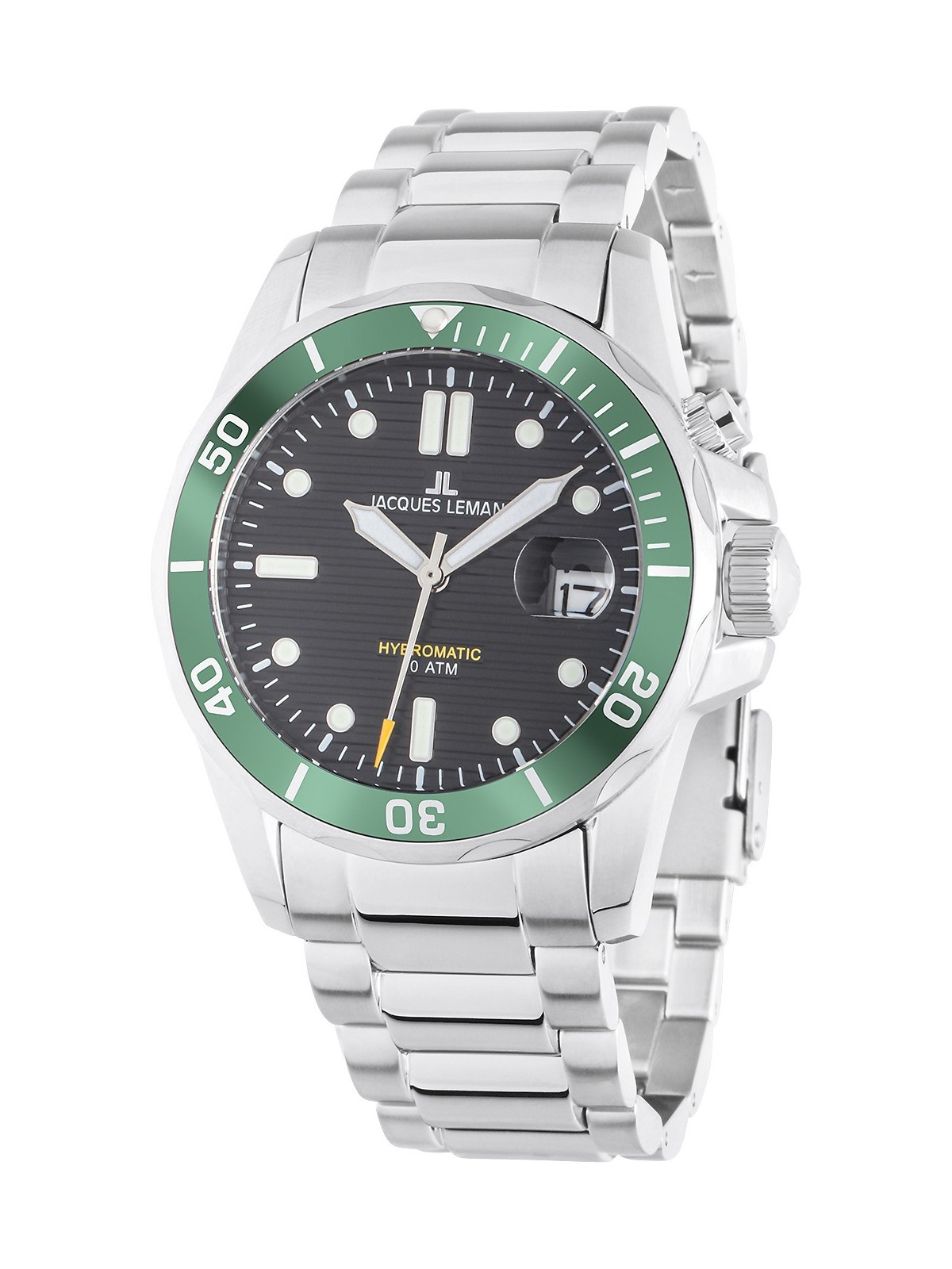 orologio uomo Jacques Lemans 1-2170K Hybromatic Diver Mens Watch 41mm 20ATM