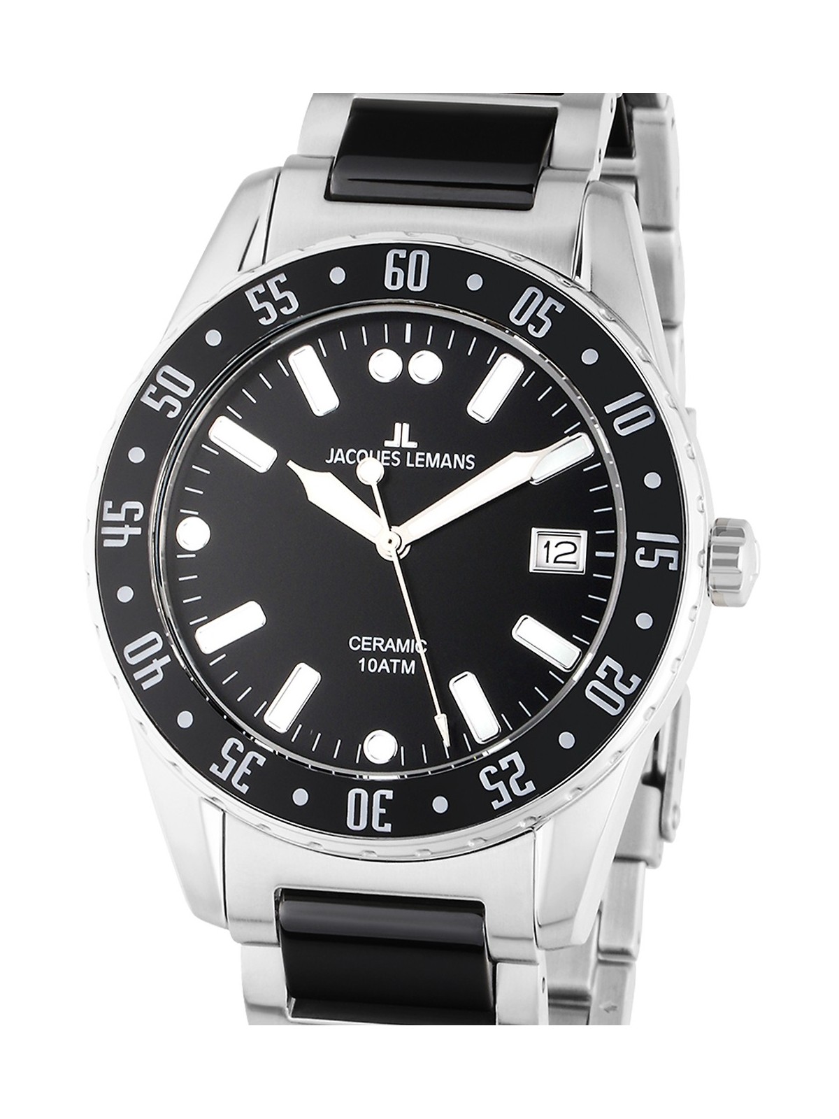 orologio uomo Jacques Lemans 42-10A Liverpool Ceramic Mens Watch 42mm 10ATM
