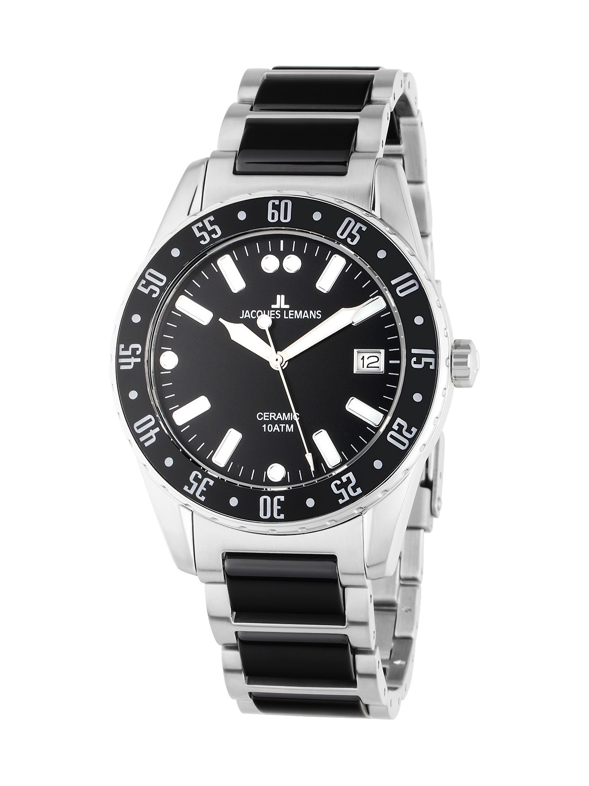 orologio uomo Jacques Lemans 42-10A Liverpool Ceramic Mens Watch 42mm 10ATM