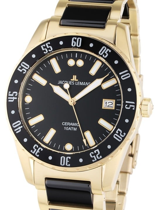 orologio uomo Jacques Lemans 42-10G Liverpool Ceramic Mens Watch 42mm 10ATM