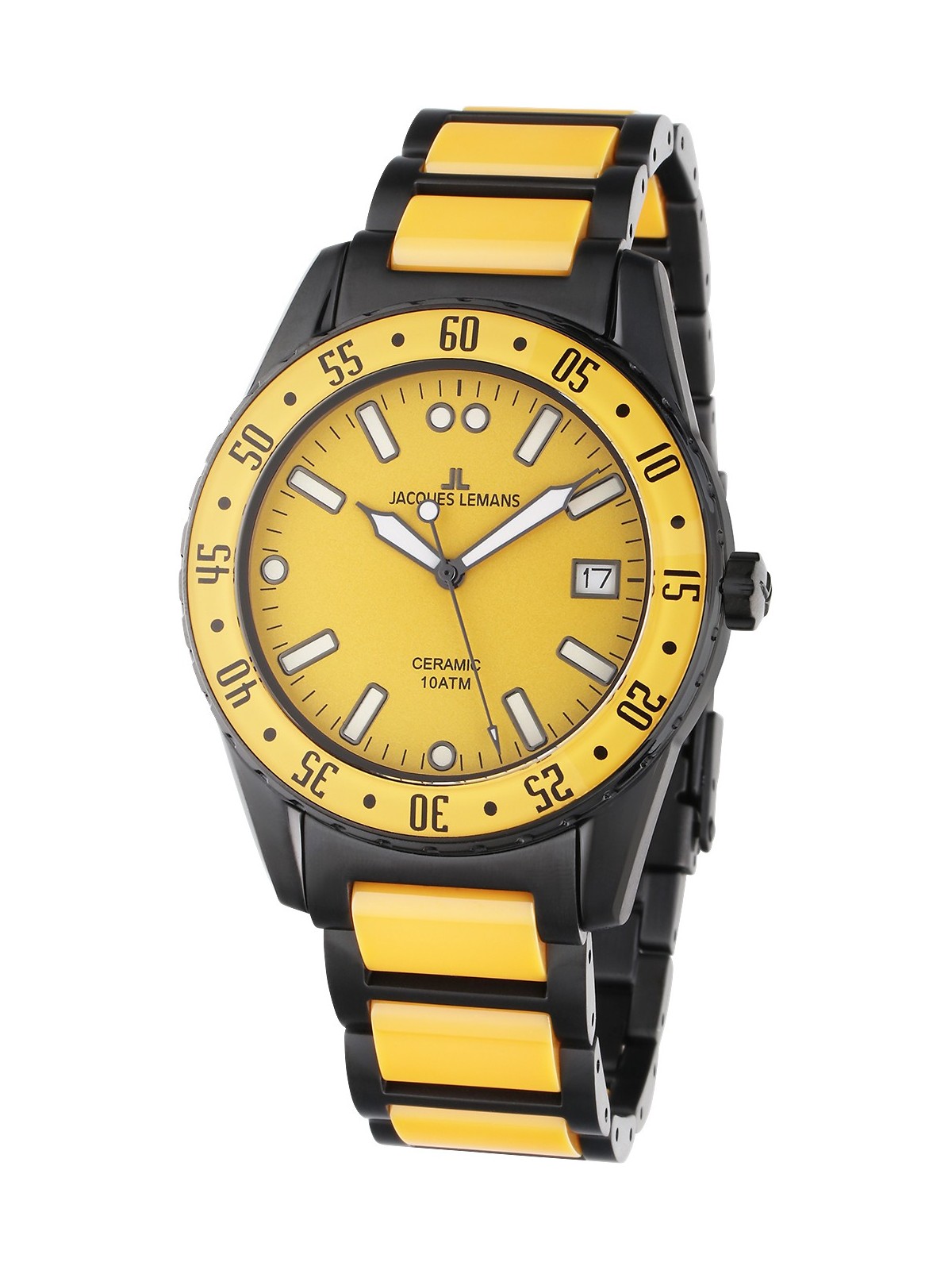 orologio uomo Jacques Lemans 42-10I Liverpool Ceramic Mens Watch 42mm 10ATM
