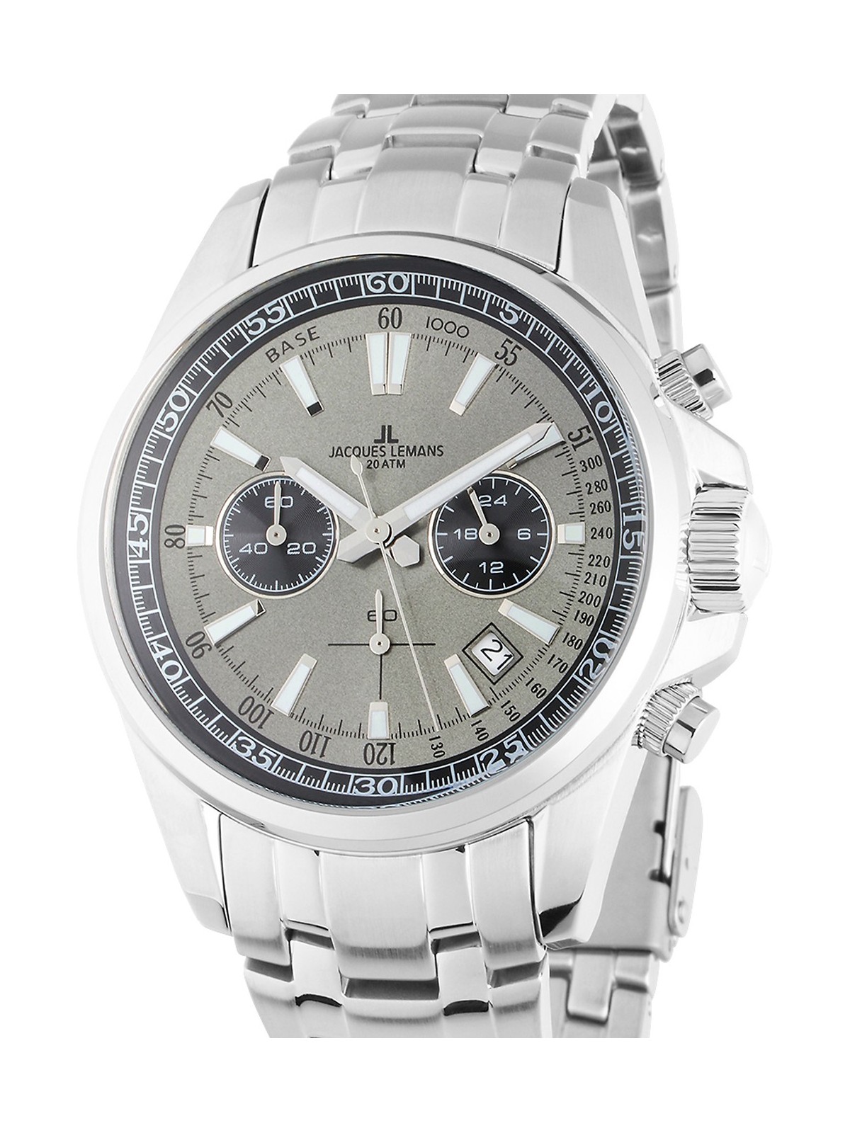 orologio uomo Jacques Lemans 1-2117ZA Liverpool Mens Chronograph 44mm 20ATM