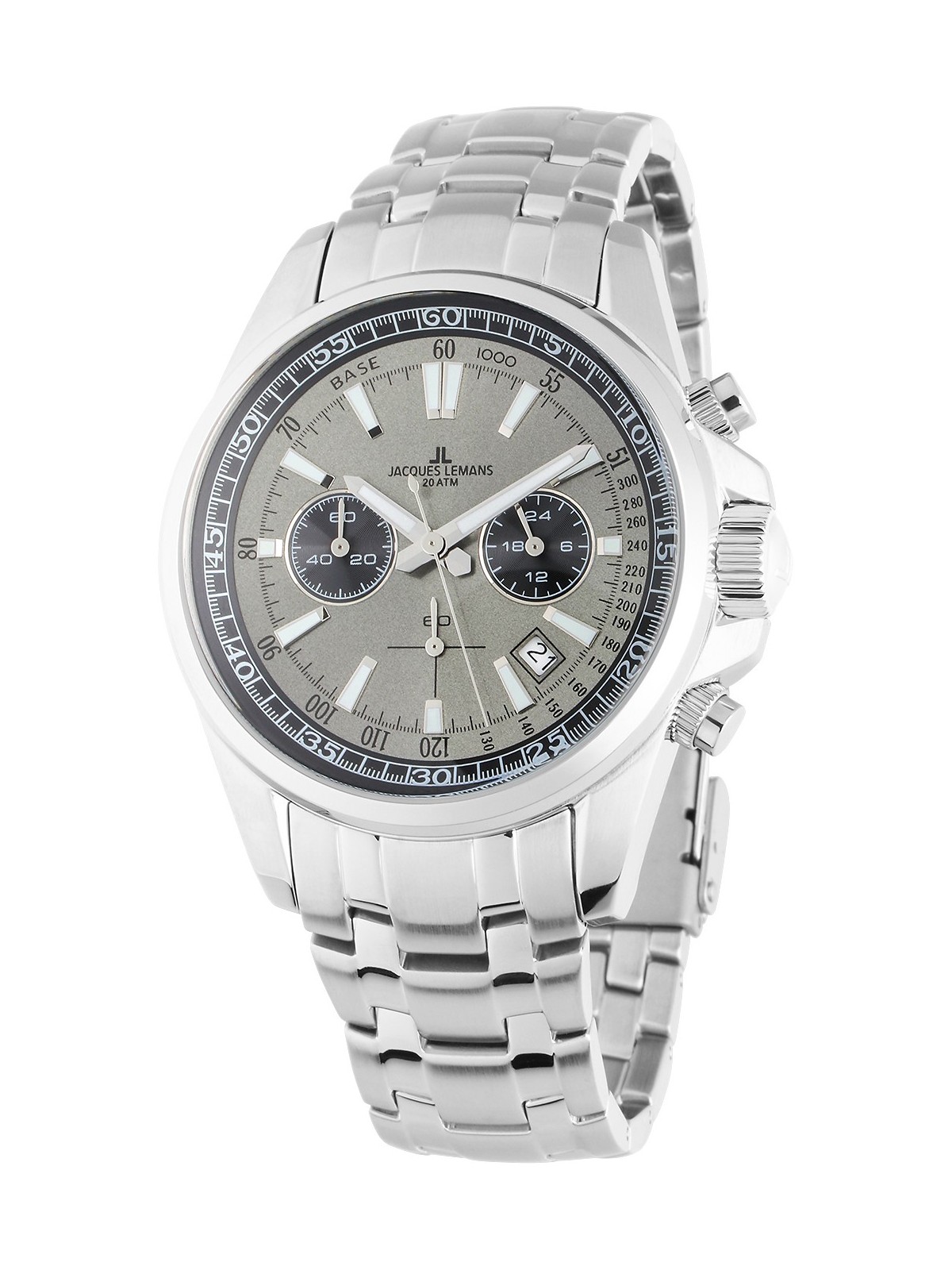 orologio uomo Jacques Lemans 1-2117ZA Liverpool Mens Chronograph 44mm 20ATM
