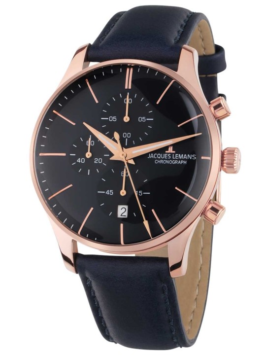 orologio uomo Jacques Lemans 1-2163F London Mens Chronograph 40mm 5ATM