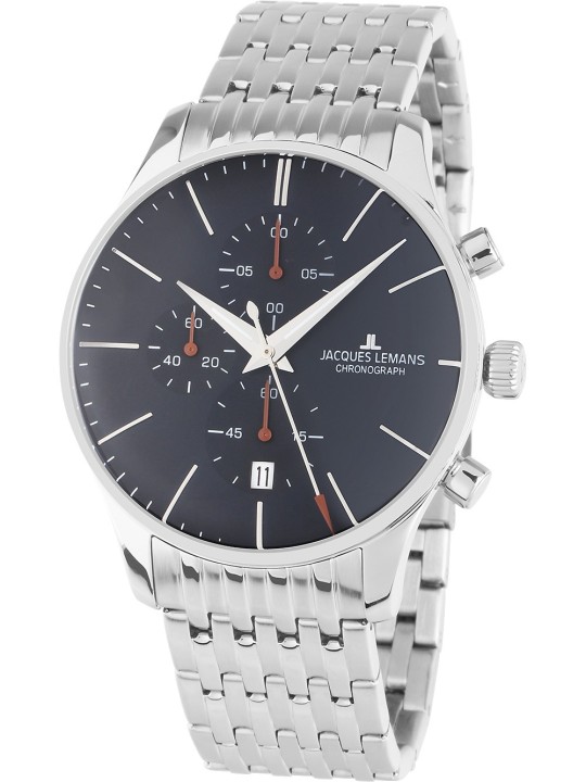 orologio uomo Jacques Lemans 1-2163H London Mens Chronograph 40mm 5ATM