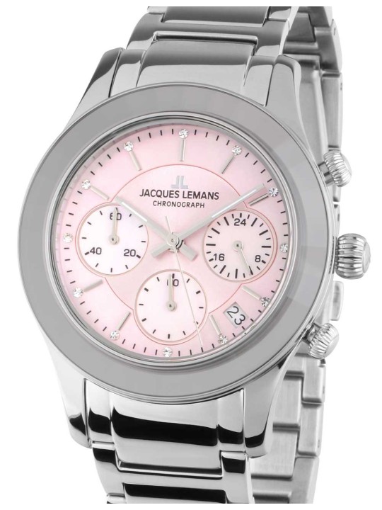 orologio donna Jacques Lemans 1-2151L Venice Ladies Watch Chronograph 38mm 5ATM