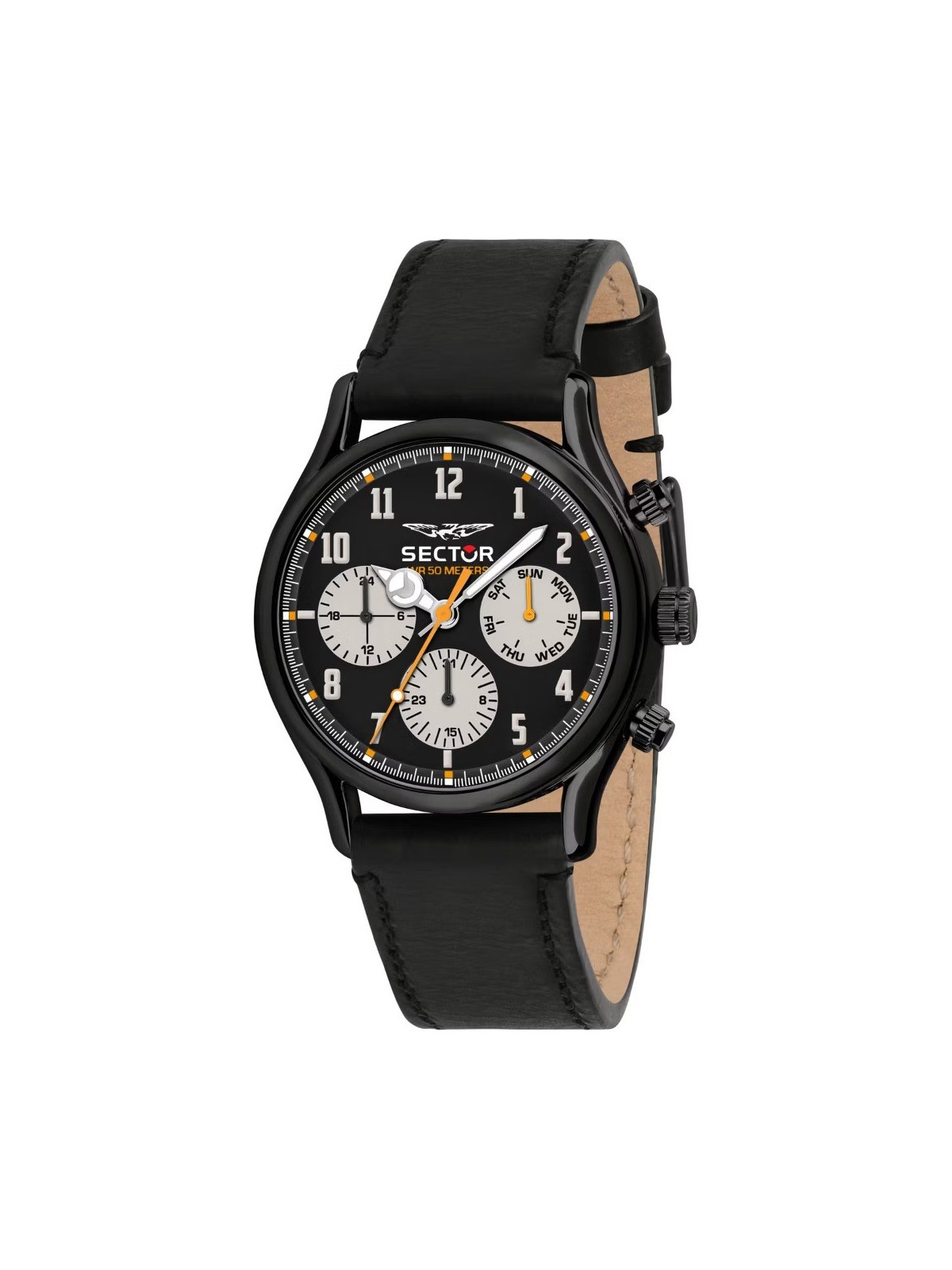 orologio uomo Sector R3251517001 660  Multifunction Mens Watch 43mm 5ATM